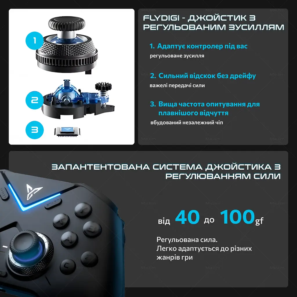 Геймпад Flydigi Vader 4 Pro Gaming Controller Black - фото 3