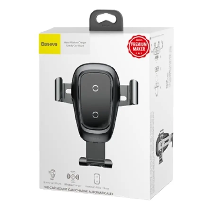Автотримач для телефона з БЗП Baseus Metal Holder Air Outlet Tarnish (WXYL-B0A) - фото 2