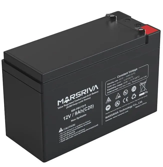 Акумуляторна батарея для ДБЖ Marsriva GEL 12 V / 9 А*ч (MR-PBU12-9) - фото 2