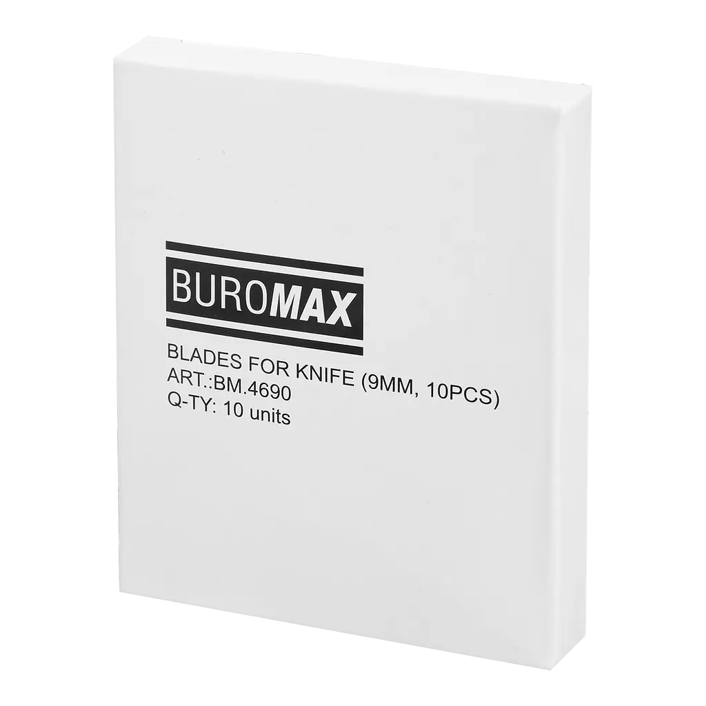 Лезвия для ножей Buromax 9 мм 10 шт. (BM.4690) - фото 2