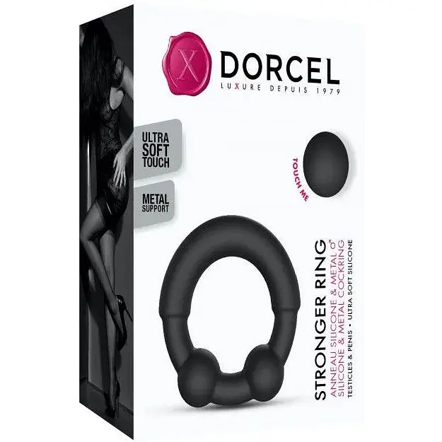 Эрекционное кольцо с металлическими вставками Dorcel Stronger Ring - фото 8