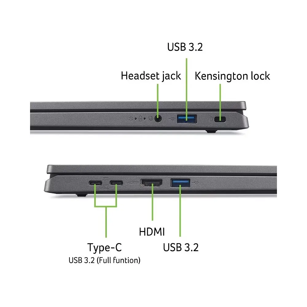 Ноутбук Acer Aspire Go 17 AG17-31P-3137 (NX.J8ZEU.00B) Steel Gray - фото 9