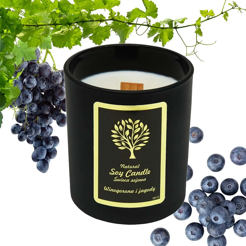 Свеча Aurora Natural Soy Candle виноград и ягоды 150 г - фото 2