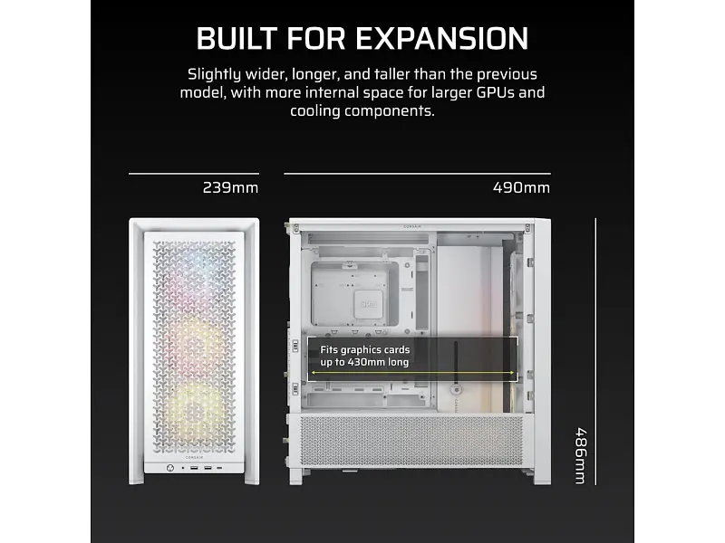 Корпус Corsair FRAME 4000D RS ARGB (CC-9011297-WW) - фото 6