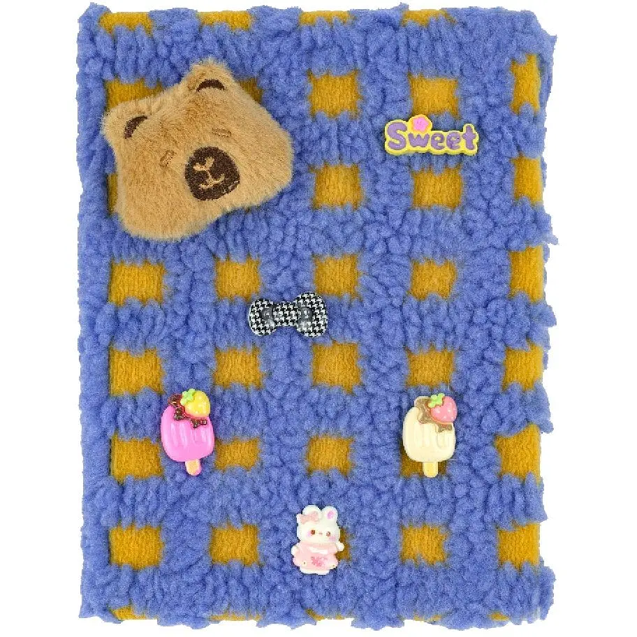Блокнот А5 ZiBi Capybara 19 Kids Line плюшевый клетка 80 листов (ZB.700040) - фото 2