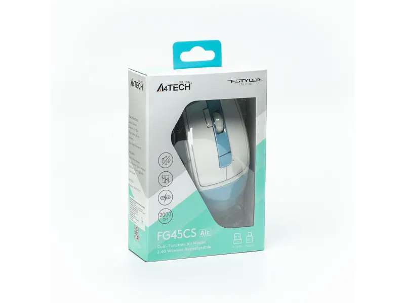 Миша A4Tech FG45CS Air Wireless lcy Blue - фото 9