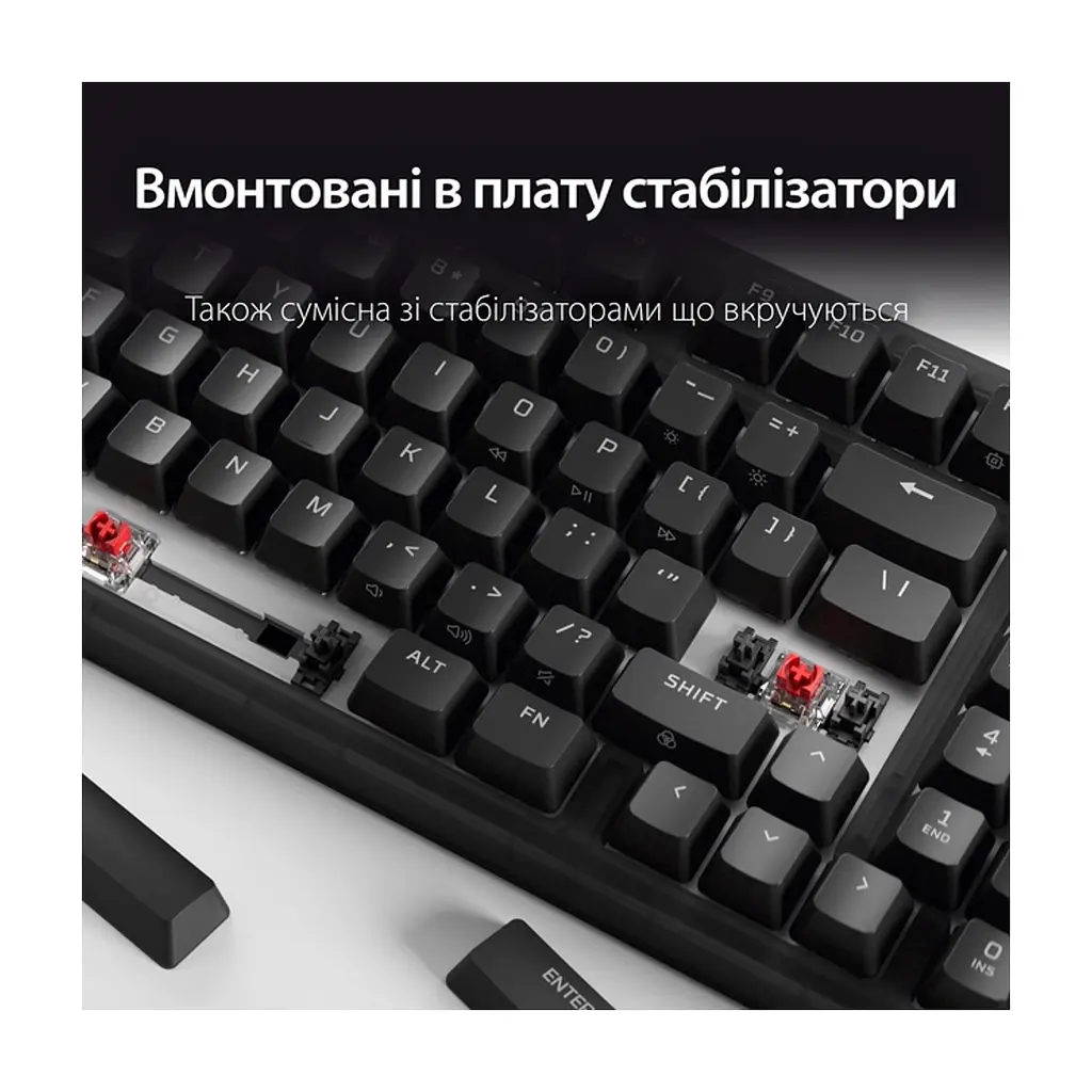 Клавіатура HyperX Origins 2 1800 HX Red USB UA Black (B4QS4AA) - фото 6