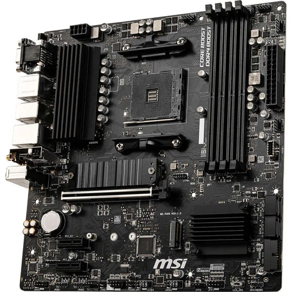 Материнська плата MSI B550M PRO-VDH WIFI (B550M PRO-VDH WIFI) (Socket AM4, AMD B550, Micro-ATX) - фото 2