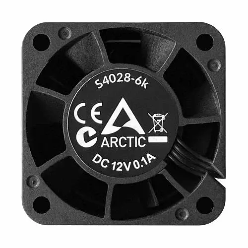Вентилятор 40 мм, S4028-6K, Black, 40х40х28 мм Arctic teh0028703 - фото 2