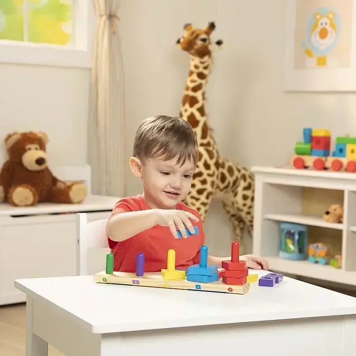 Пірамідка Melissa&Doug дерев'яна на платформі (MD10379) - фото 6