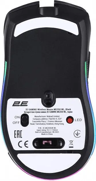 Миша 2E GAMING MG350 Wireless/USB Black (2E-MG350UB-WL) - фото 4