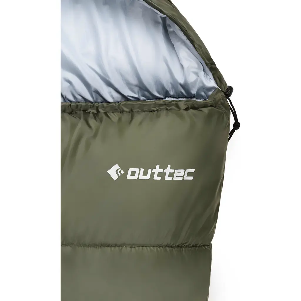 Спальный мешок Outtec Mummy кокон демисезонный хаки - фото 3