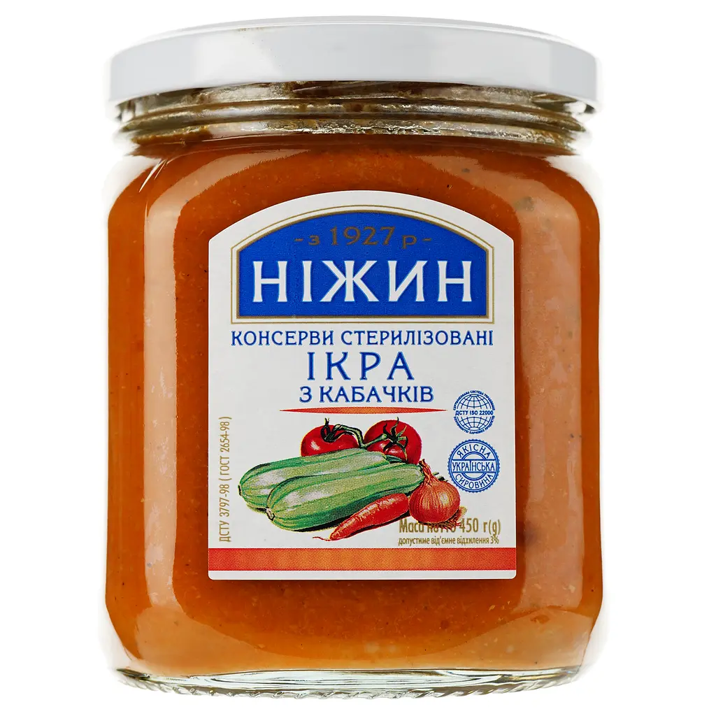 Уценка. Икра Ніжин кабачковая 450 г (25673)
