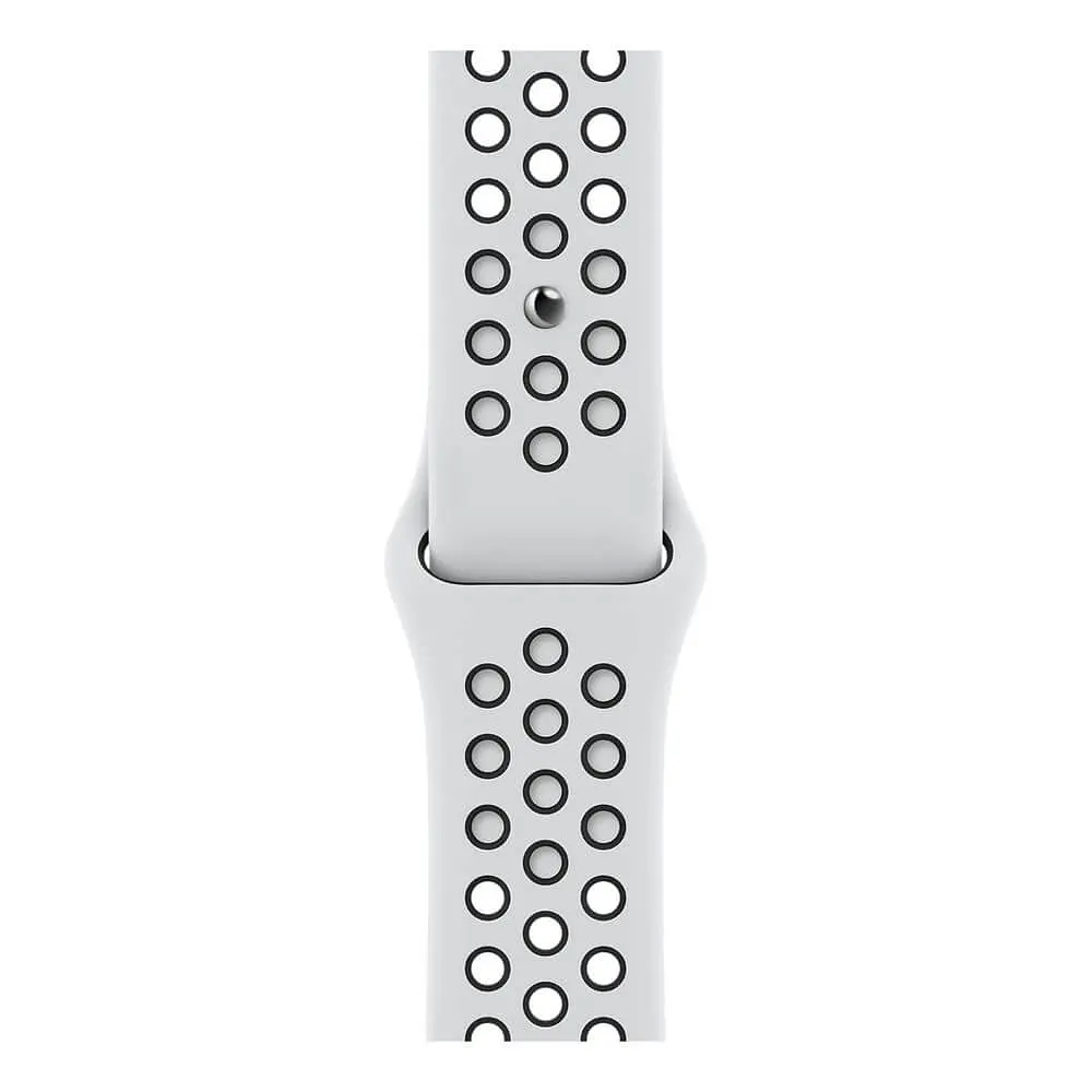 Смарт-часы Apple Watch Nike Series 7 GPS 45mm Starlight Aluminum Case with Pure Platinum/Black Nike Sport Band (MKNA3) [65347] - фото 3