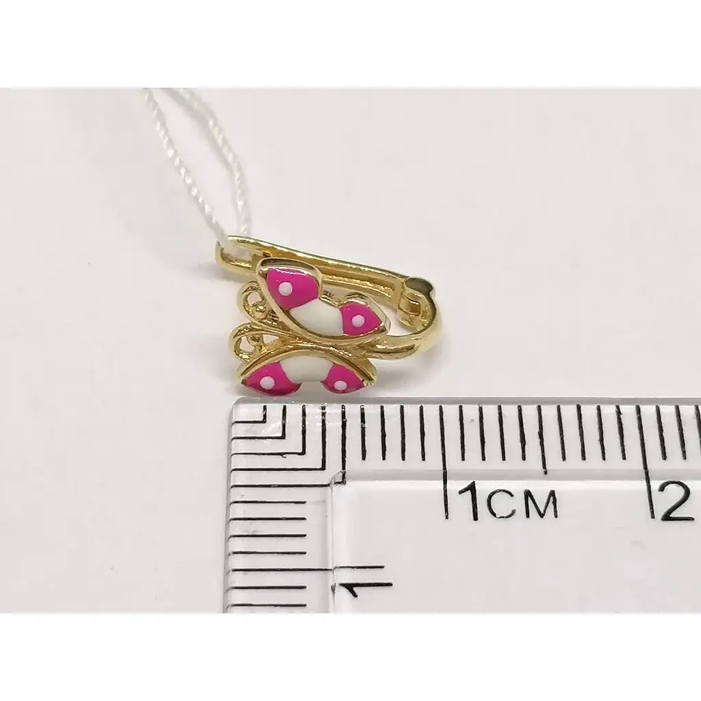 Золоті сережки Столична Ювелірна Фабрика з емаллю. 103867ЕР - фото 3