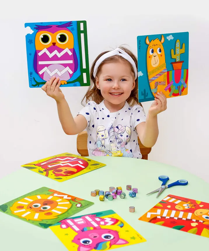 Набір для творчості Vladi Toys Sticky strips, Лама, укр. мова (VT4433-04) - фото 5