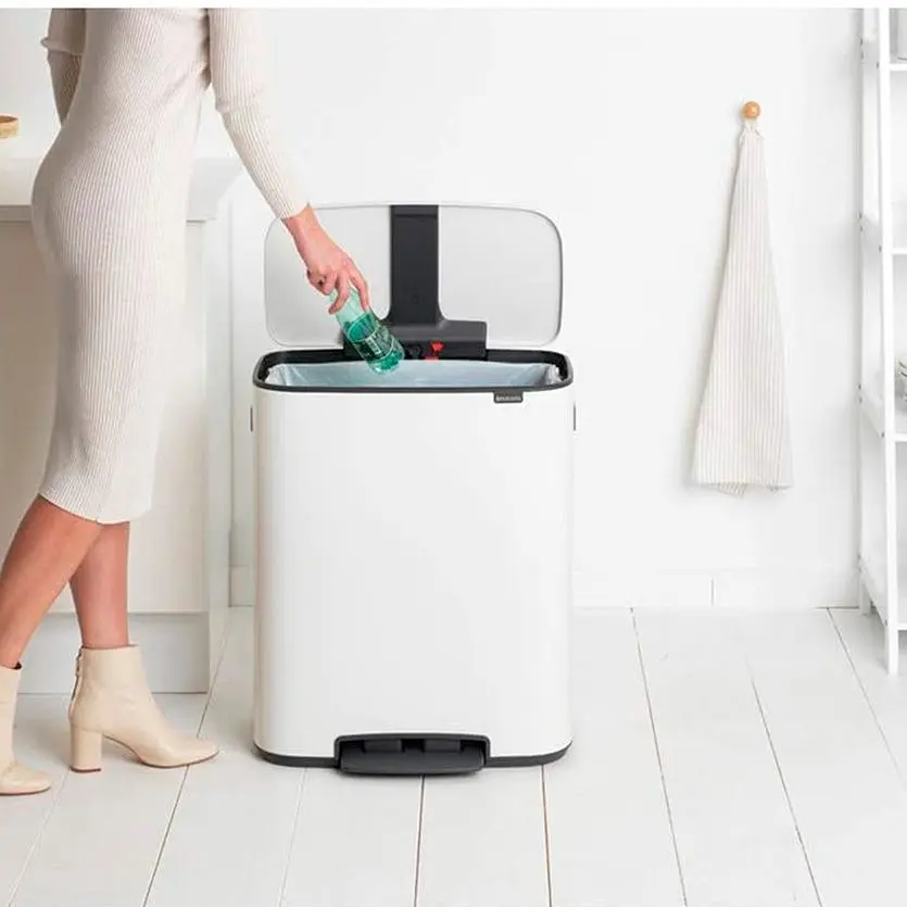 Бак для сміття Brabantia Bo з педаллю 60 л білий (211300) - фото 7