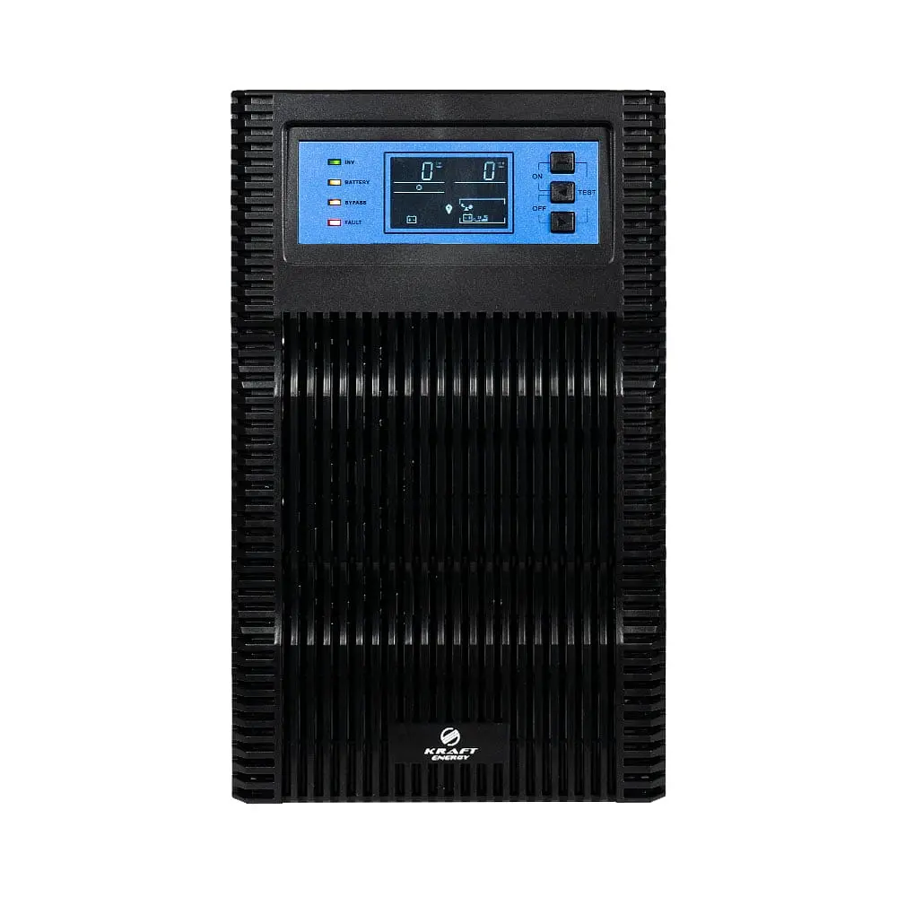 Джерело безперебійного живлення Kraft KRF-T3000VA/3000W(LCD) Pro Online UPS з вбудованими акумуляторними батареями (42-00107) - фото 2