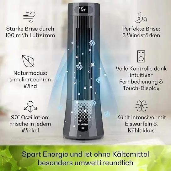 Мобильный кондиционер-вентилятор Klarstein Skyscraper Frost (10035820) - фото 3
