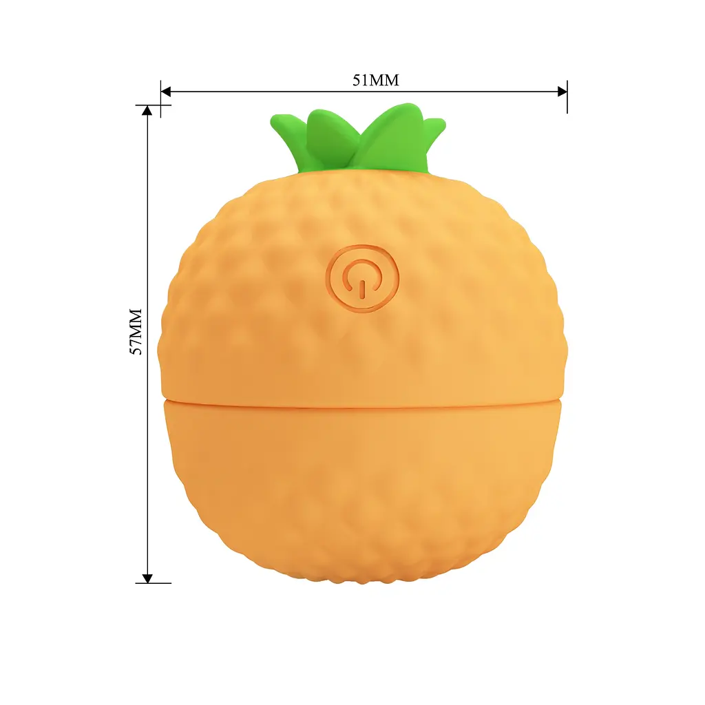 Кліторальний вібратор з пульсацією Pretty Love Pineapple Secret, помаранчевий PRETTY LOVE BI-300064-1 103513 - фото 9