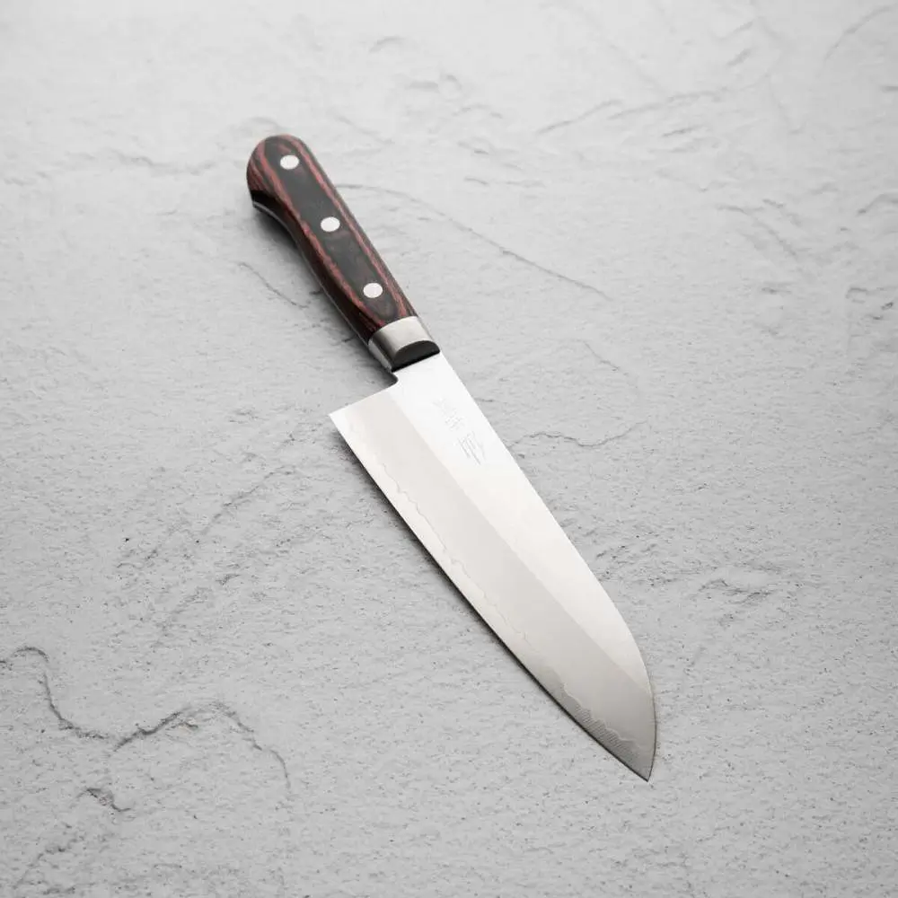 Нож японский нож Santoku Suncraft Senzo Clad (AS-01) - фото 4