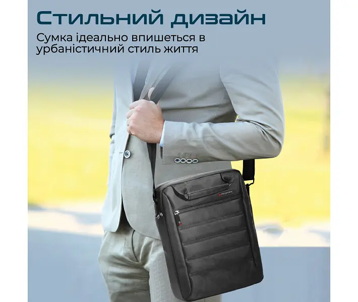 Сумка для ноутбука Promate Rebel-MB 13.3" Black (rebel-mb.black) - фото 6