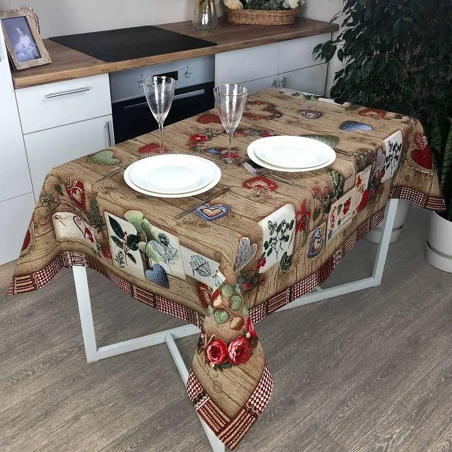 Скатертина Прованс Wooden 140х134 см (24647) - фото 3
