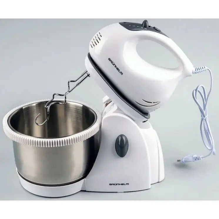 Стационарный электрический ручной миксер Grunhelm GRM 660 400 Вт кухонный с насадками - фото 6