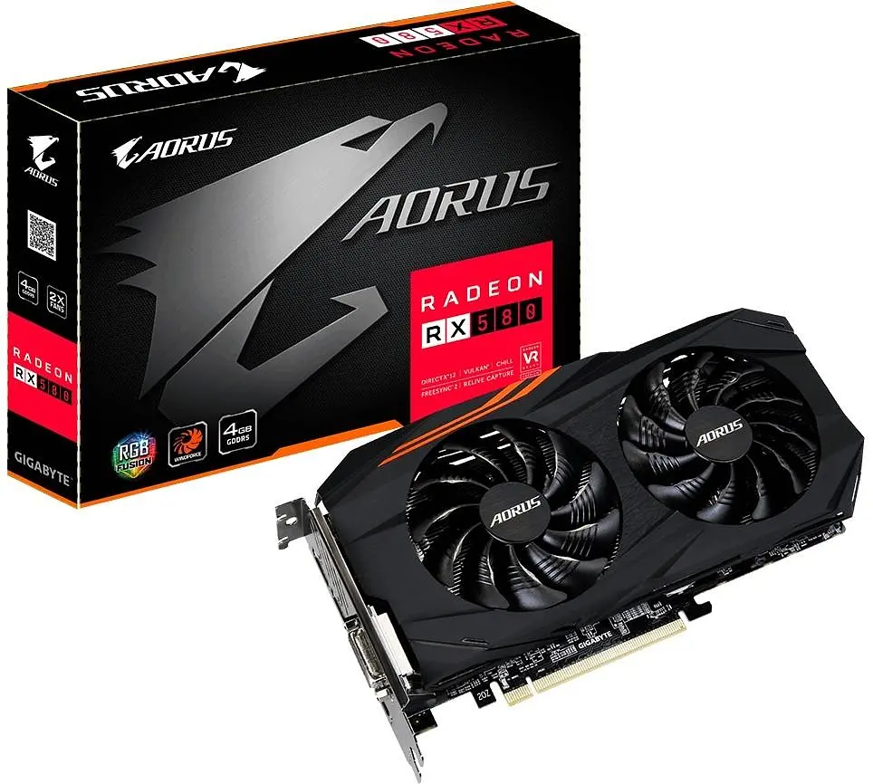 Відеокарта Gigabyte AMD Radeon RX 580 4Gb Aorus (GV-RX580AORUS-4GD) (GDDR5, 256 bit, PCI-E 3.0 x16) Б/в - фото 4