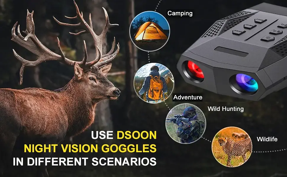 Прилад нічного бачення Dsoon NV5000 із функцією запису (до 400м) - фото 6