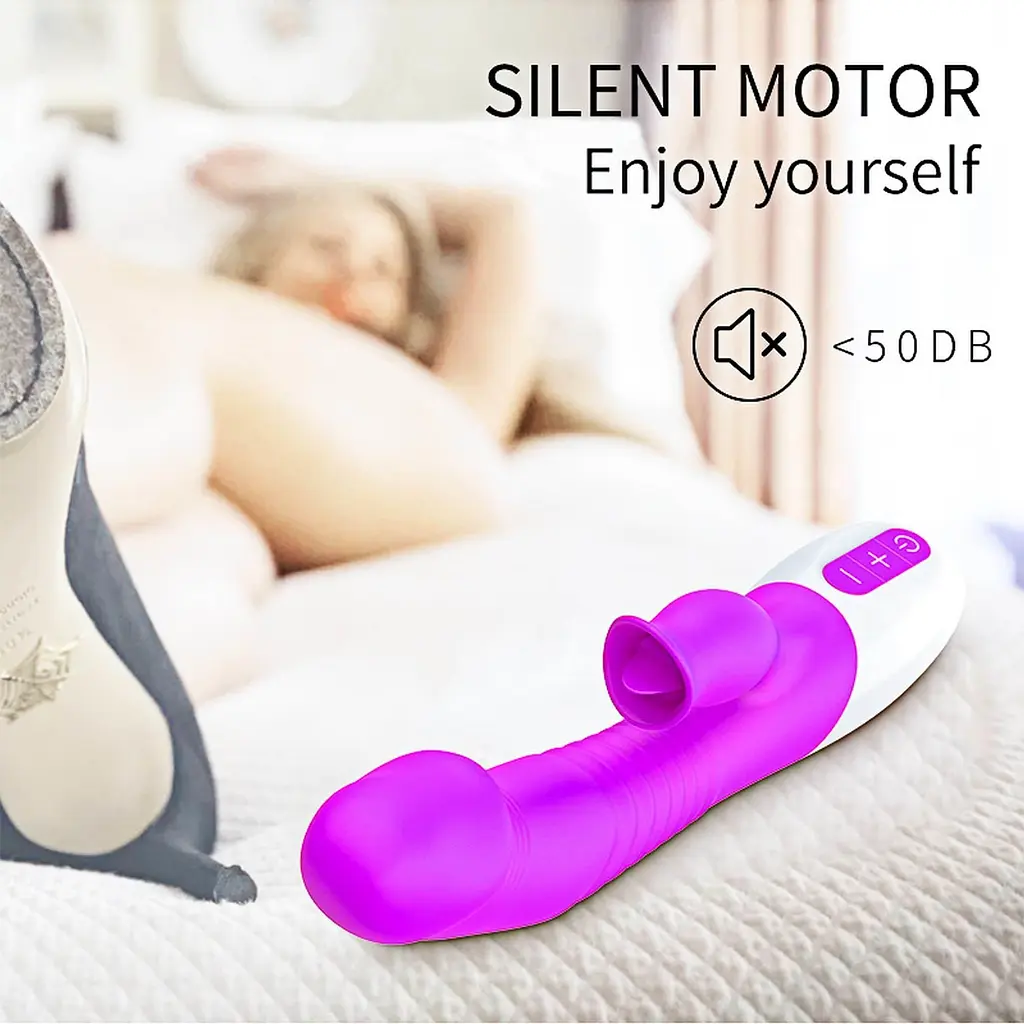 Вібратор-кролик B - Series Fox Heating Mode, 23 см (фіолетовий) - фото 11