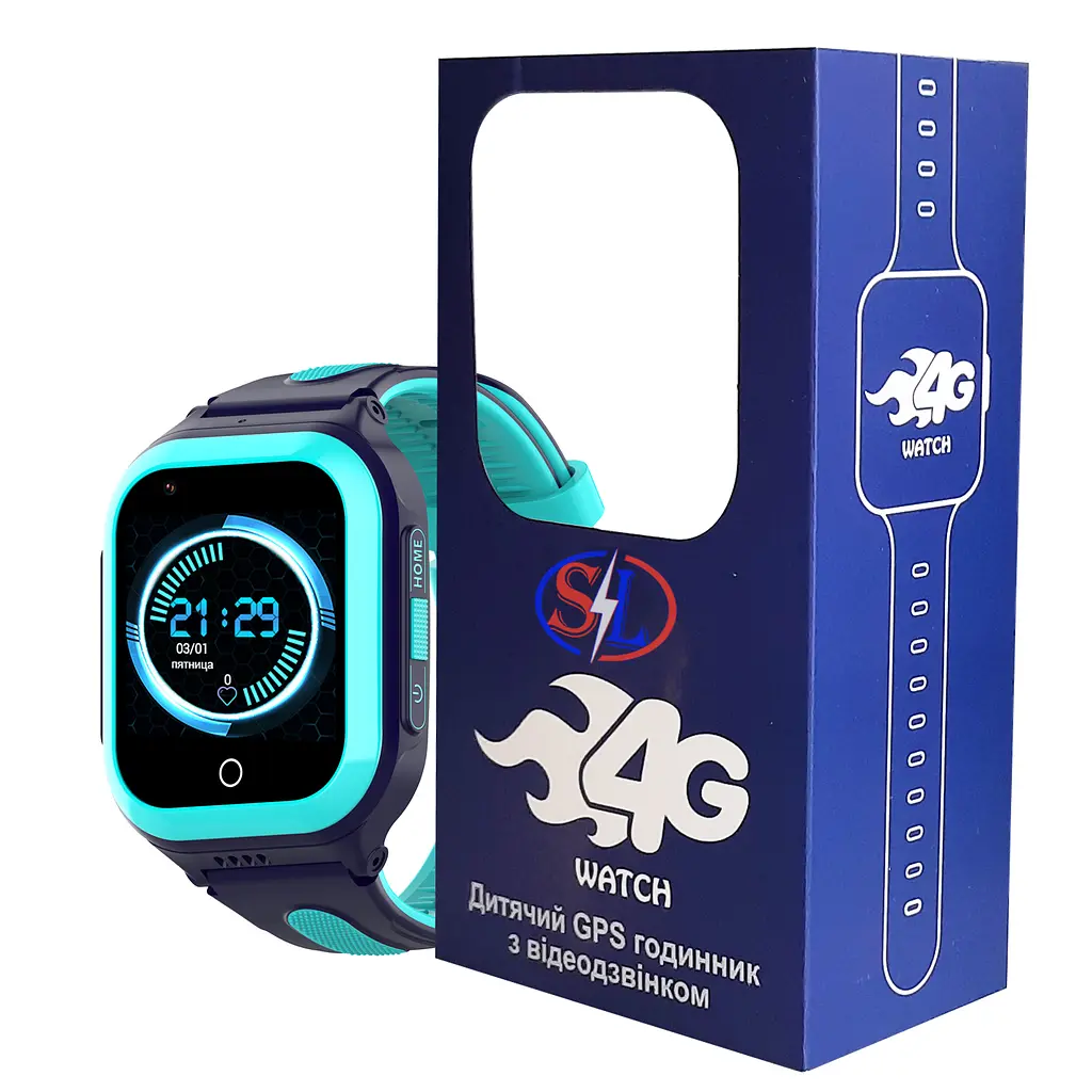Дитячий GPS годинник SparkLine SL-10X Android 8.1 Blue (sl10x) - фото 4