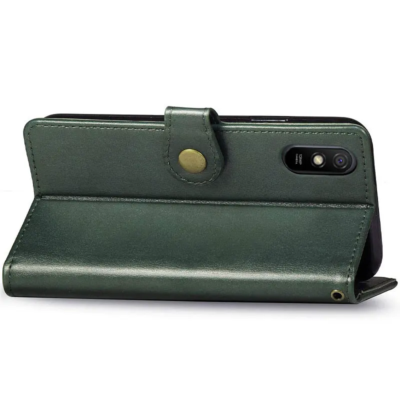 Шкіряний чохол-книжка GETMAN Gallant (PU) для Xiaomi Redmi 9A Зелений - фото 4