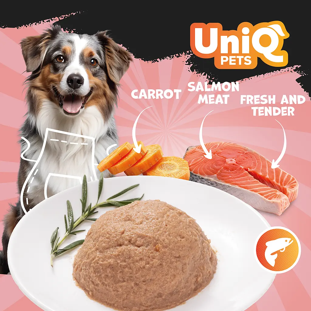 Консерви для собак UNIQ PETS DOG WET FOOD ROYAL SALMON з лососем, 375 г - фото 4