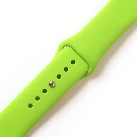 Силіконовий ремінець Watchbands для Apple Watch 42mm Розмір SM зелений (WB101GREEN42SM) - фото 2