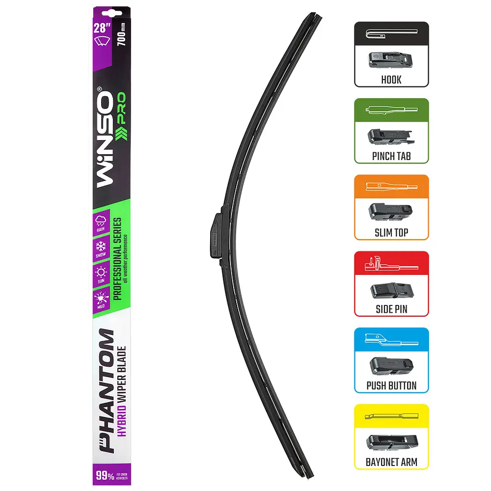 Щітка склоочисника гібридна Winso Pro Phantom 28/700 мм (118700) - фото 3