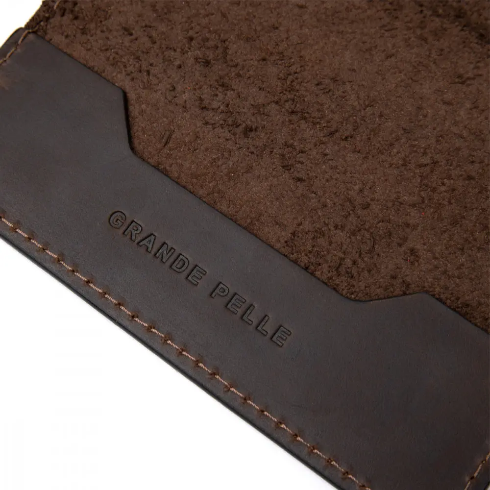 Шкіряна обкладинка для документів GRANDE PELLE 14х10х0,5 см acs0026396 - фото 3
