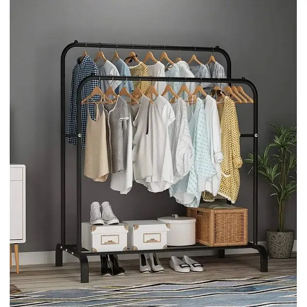 Вешалка-стойкая Double Floor двойная для одежды и с полкой для обуви 110х54 см (43158-double floor_575) - фото 4