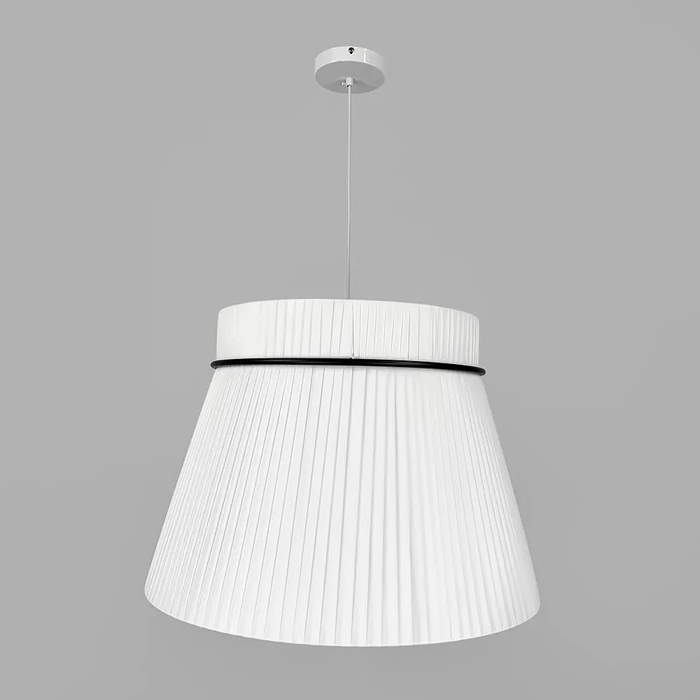 Дизайнерский светильник с конусным полимерным абажуром Ø60x42 см Line F MJ241-600 x 420 Белый - фото 3
