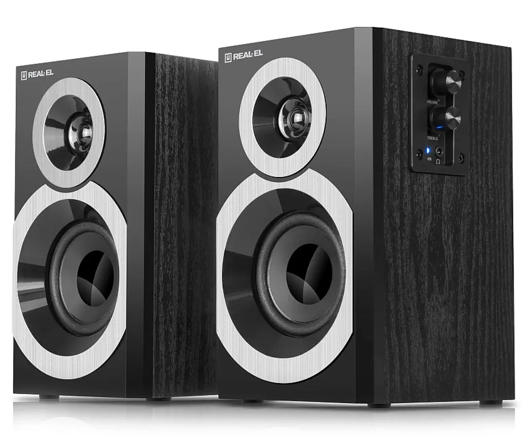 Компьютерные колонки 2.0 REAL-EL RS245 20Вт Black - фото 4