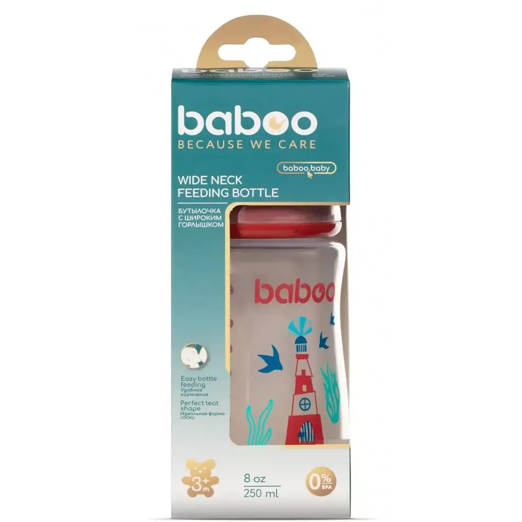 Пляшечка для годування Baboo Морський маяк 250 мл (3-116) - фото 4