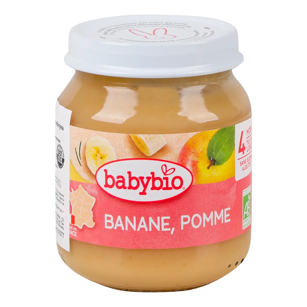 Пюре органічне Babybio з яблука та банана, 130 г - фото 2