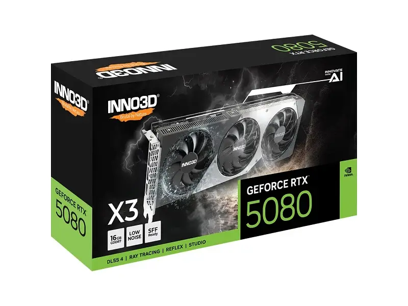 Відеокарта Inno3D GeForce RTX 5080 X3 (N50803-16D7-176068N) - фото 11