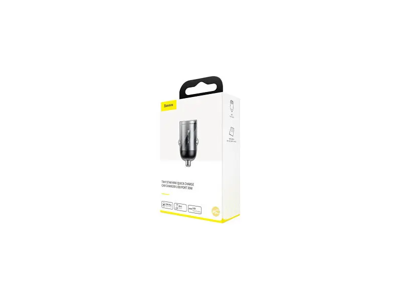 Зарядний пристрій BASEUS Tiny Star Mini QC USB Port 30 W Gray (VCHX-A0G) - фото 6
