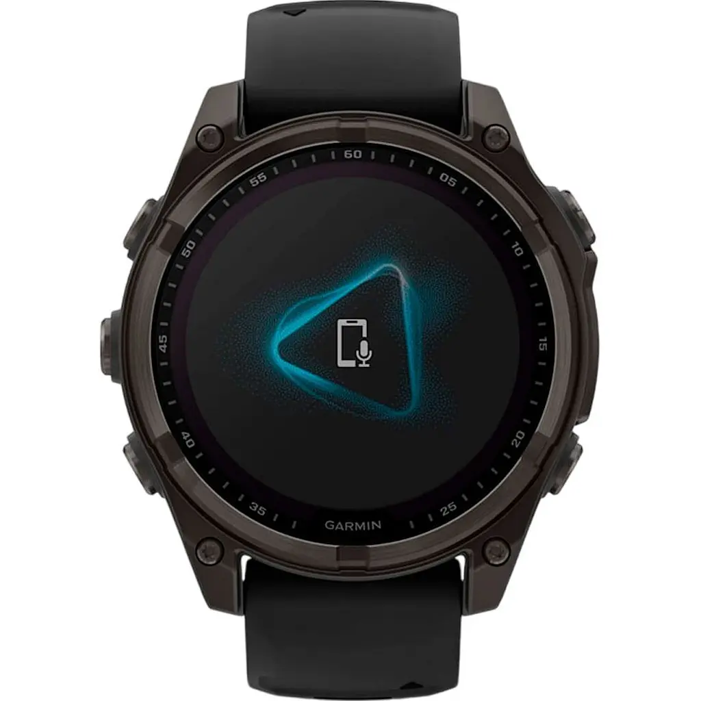 Смарт-годинник Garmin Fenix 8 Solar Sapphire 47mm Carbon Gray DLC Titanium with Black/Pebble Gray Silicone Band (010-02906-11) [115067] - фото 8