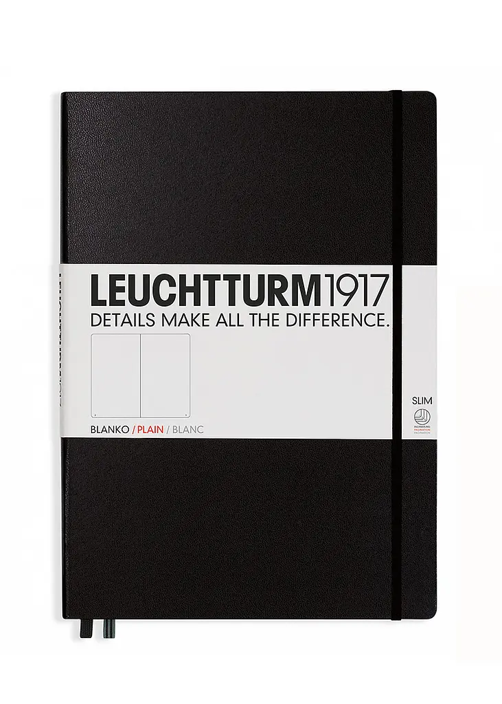 Блокнот Leuchtturm1917 Master Slim A4+, чорний, чисті аркуші (330754) - фото 7