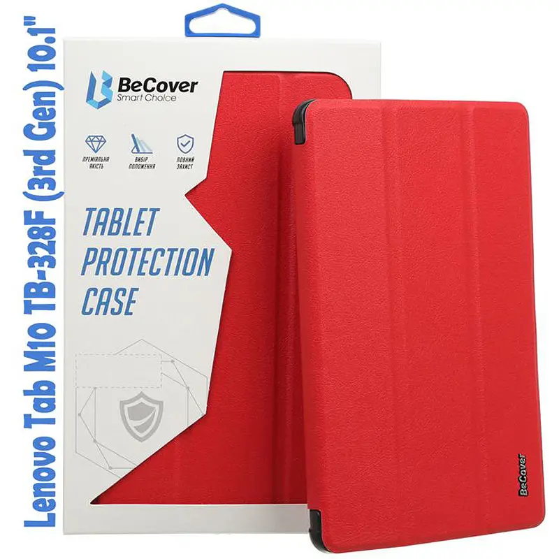 Чохол-книжка BeCover Smart для Lenovo Tab M10 TB-328F (3rd Gen) 10.1 Червоний (708286) - фото 4