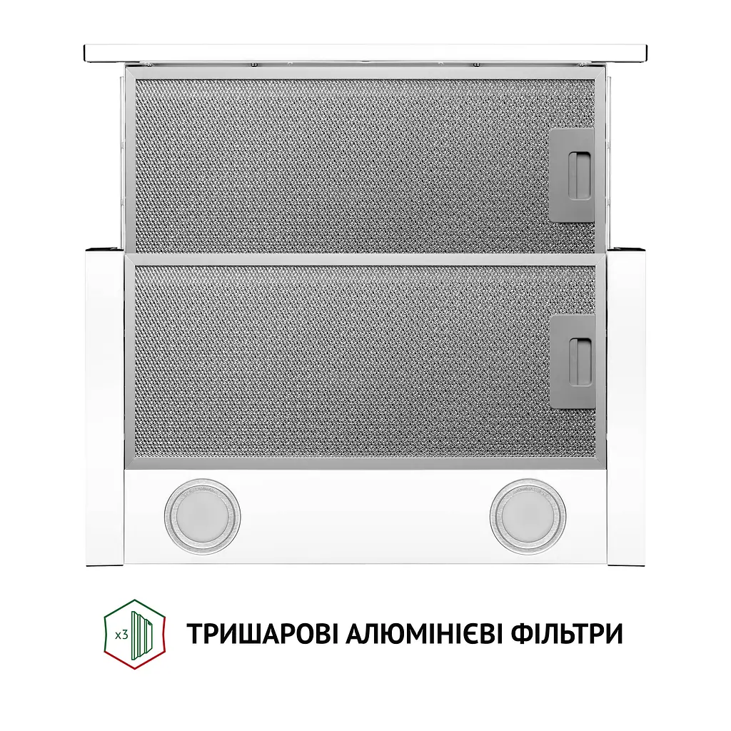 Витяжка телескопічна PERFELLI TL 5212 WH 700 LED - фото 7