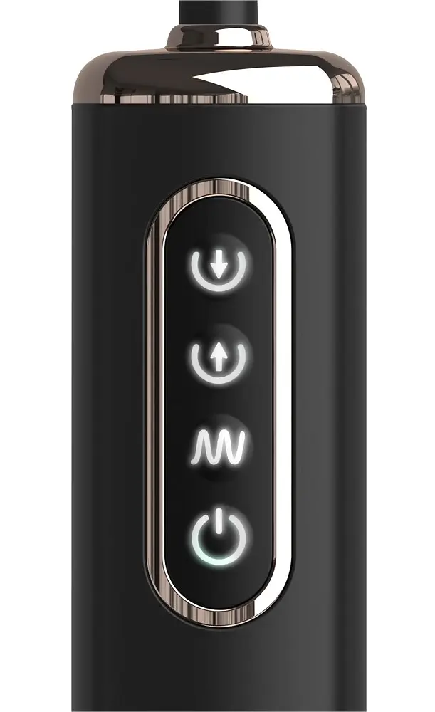 Анальна пробка Pipedream Auto-Throb Inflatable Vibrating Plug 13 см (чорний) - фото 4