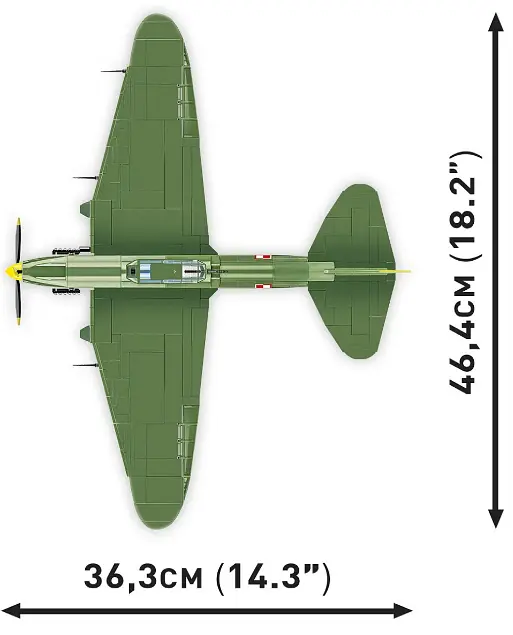 Конструктор детский самолет IL-2M3 Shturmovik COBI 5744 - фото 8